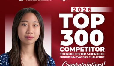 Plano ISD Student Named Thermo Fisher Junior Innovators Challenge Top 300 Qualifier