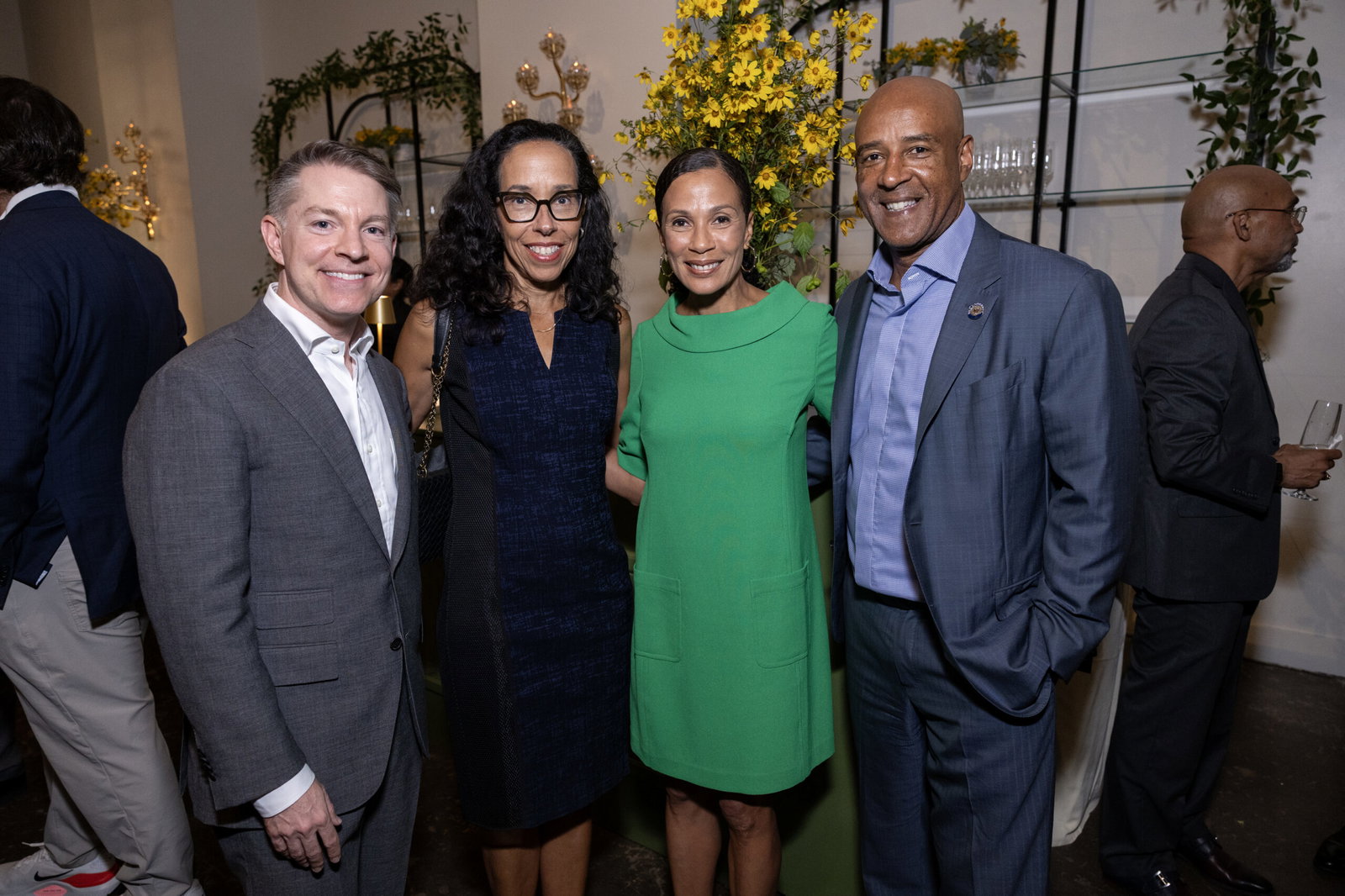 Justin Schultz, Lisa Wallace, Paula Gilmer DesRoches, Reginald DesRoches (Photo by Jenny Antill, courtesy of Houston Parks Board )