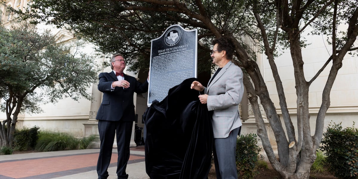 Texas Tech Administration Building was designated a Registered Texas Historic Landmark