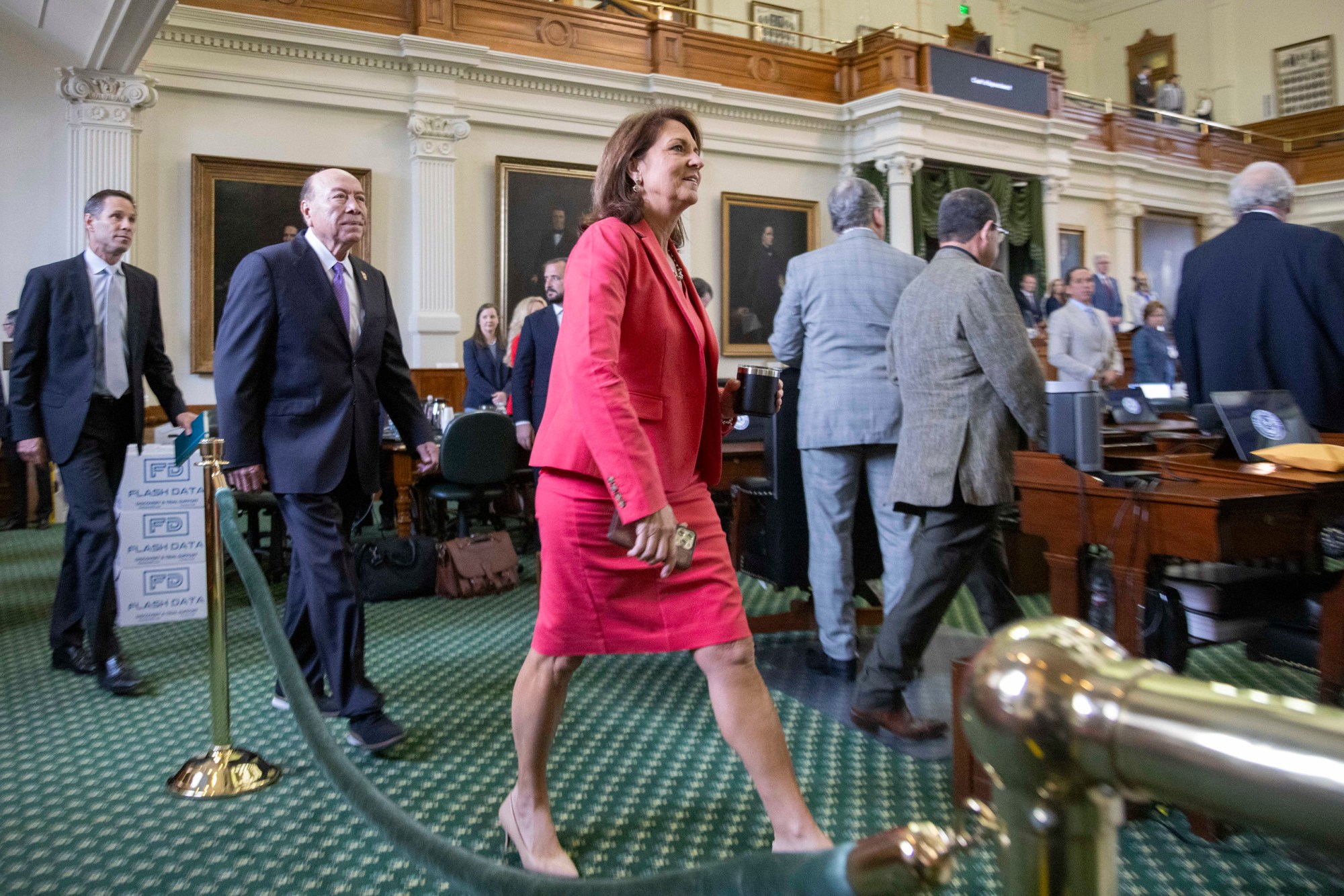 From left: Texas Sens. Nathan Johnson, D-Dallas, Juan 