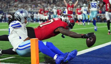 Bucky Irving and rookie QB Jalon Daniels help Bucs beat sloppy Cowboys 24-16 for 1st win of season