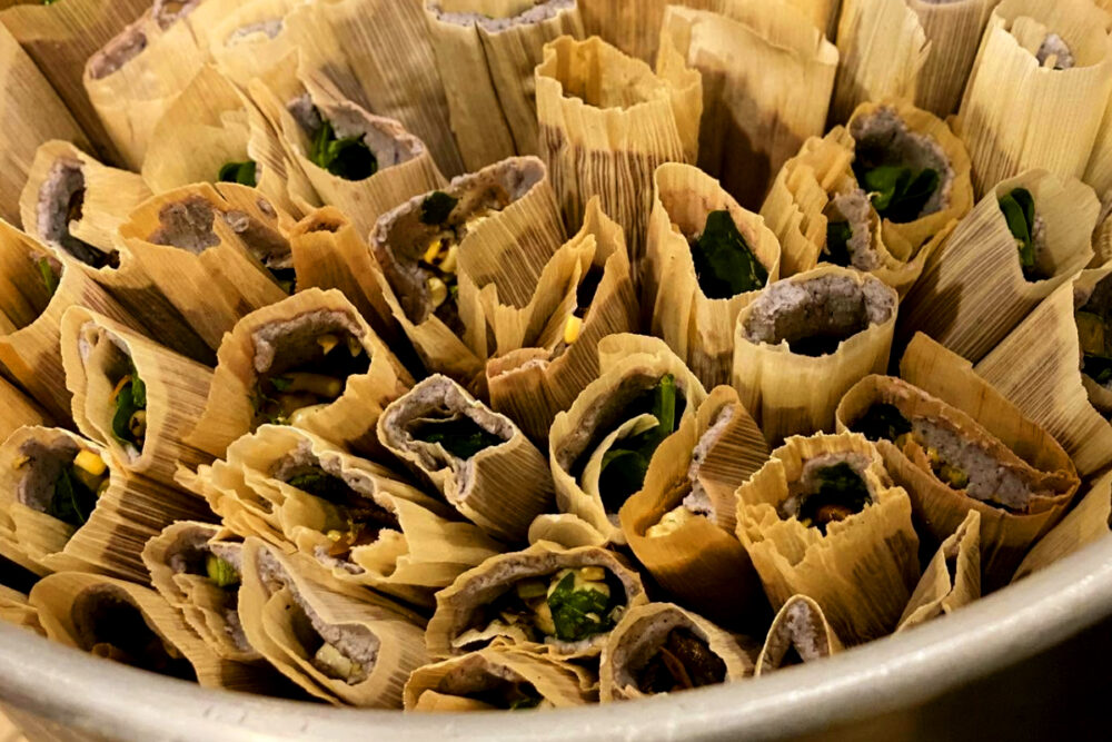 Tamales in a bowl