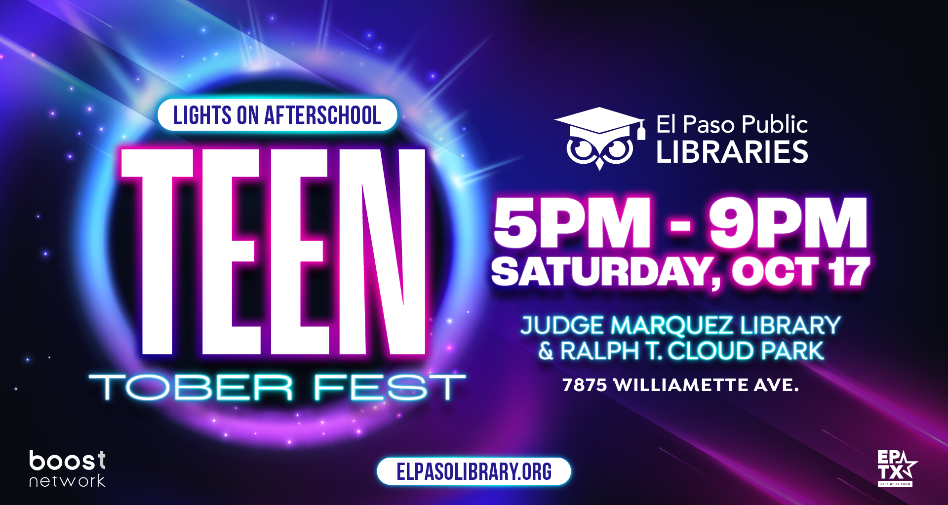 TeenTober Fest: Keep It Lit Returns to El Paso with Neon-Themed Fun for Teens