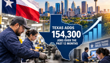 Texas outpaces nation in 12-month job growth rate