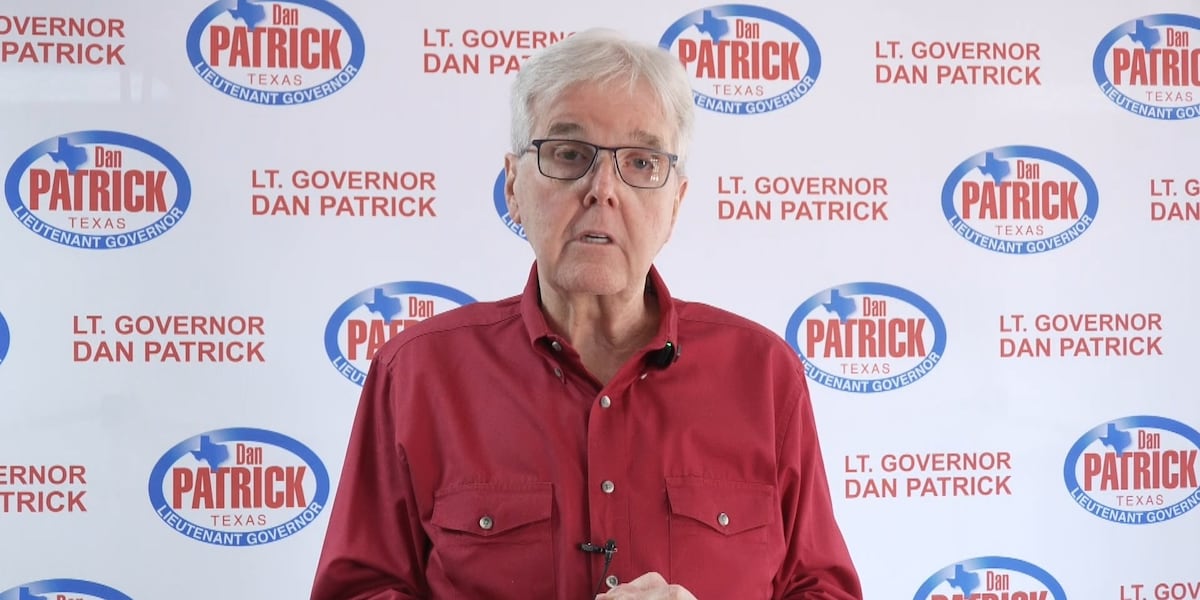 Lt. Gov. Dan Patrick campaigns in Lubbock, says state must regulate data centers