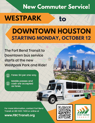 Fort Bend Transit to Launch New Route Connecting Richmond to Downtown Houston | Houston Style Magazine