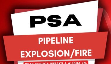 Breaking: Pipeline explosion, fire reported near Eunice
