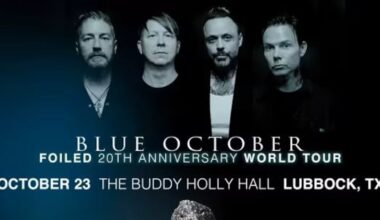 Blue October to perform in Lubbock Friday