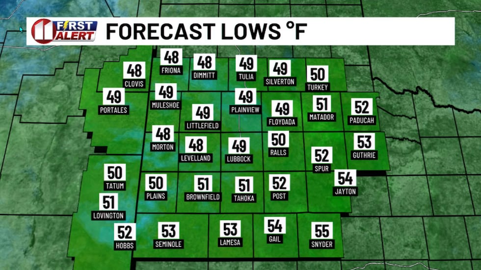 While not as chilly as recent mornings, still quite cool Tuesday morning.