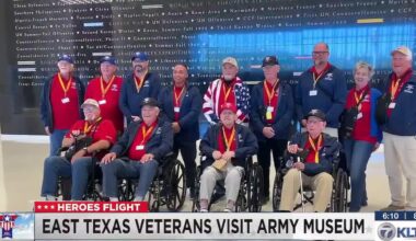 Heroes Flight: East Texas veterans visit U.S. Army museum before flying home