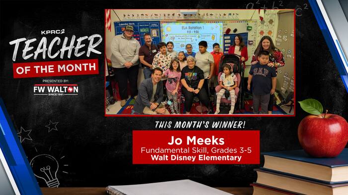 Walt Disney Elementary teacher Jo Meek named KPRC 2 Teacher of the Month