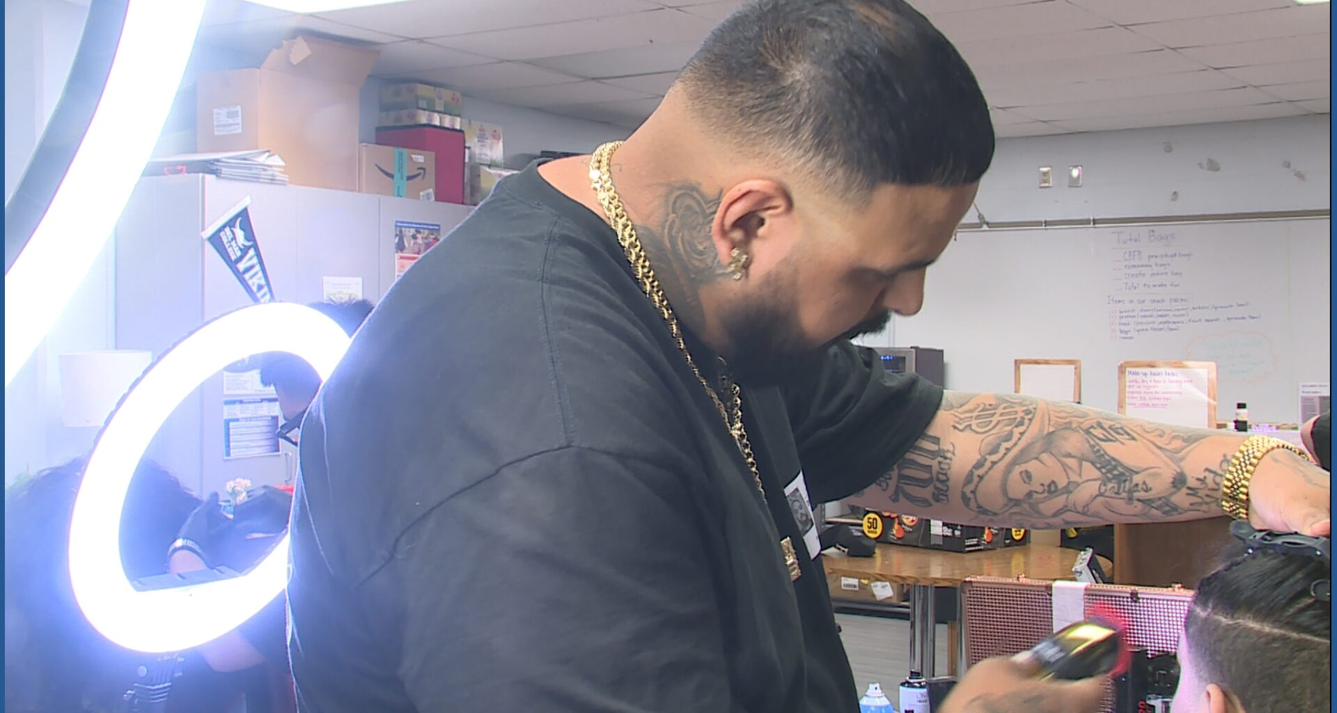 Elevated Barbershop gives Flour Bluff students free haircuts ahead of homecoming
