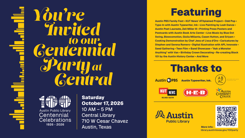 The centennial celebration honors the stories, experiences and people who have shaped the library's first 100 years.