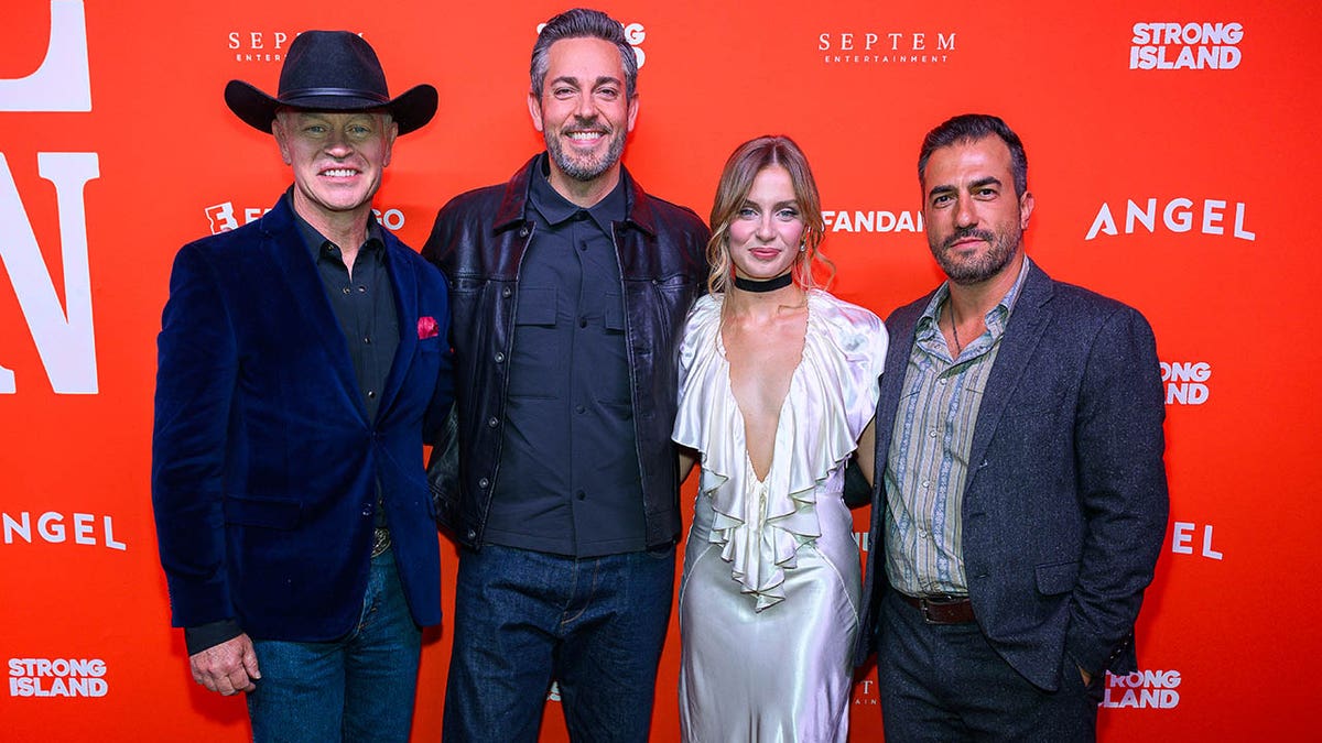 ctor Neal McDonough, actor Zachary Levi, actor Meg Fraser and Director Julio Quintana attend the "Angel and the Badman" world premiere a