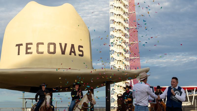 Circuit of The Americas now has a Texas-sized welcome for race fans: a cowboy hat Guinness World Records has certified as the world’s largest. (Photo: COTA)