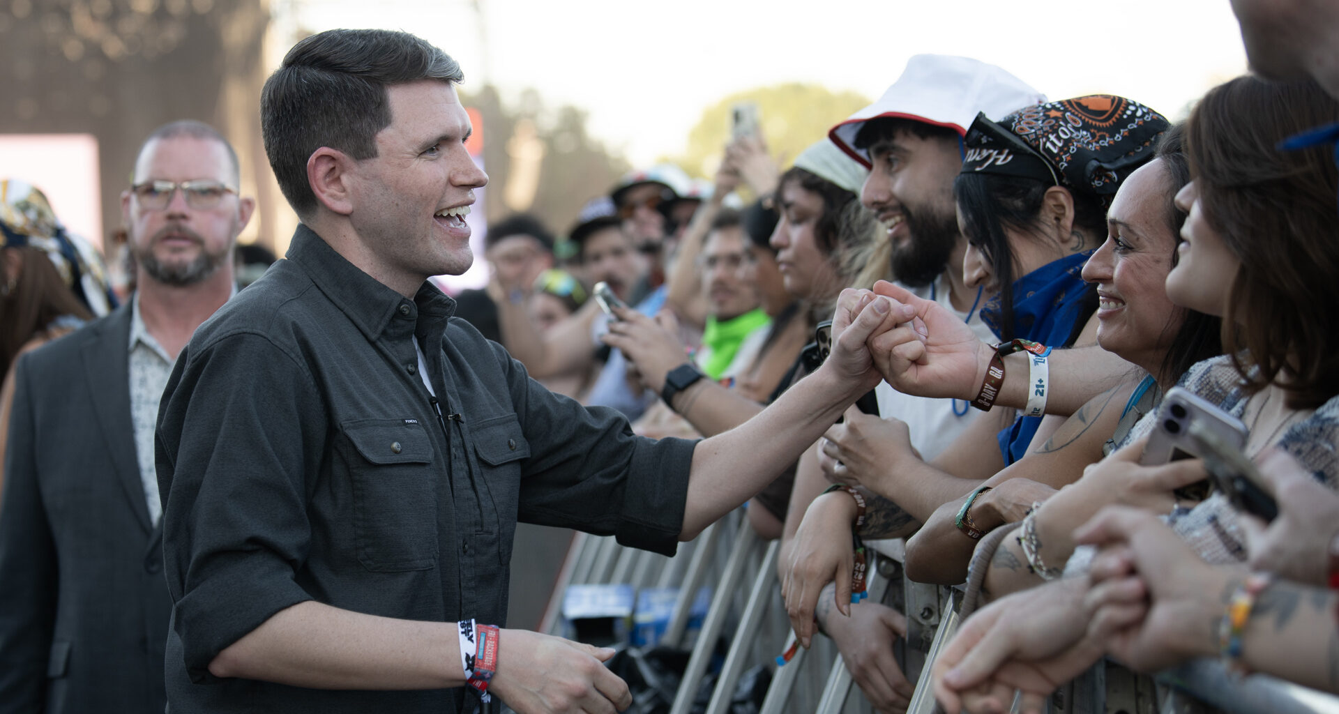 After days off campaign trail, James Talarico makes appearance at Austin City Limits