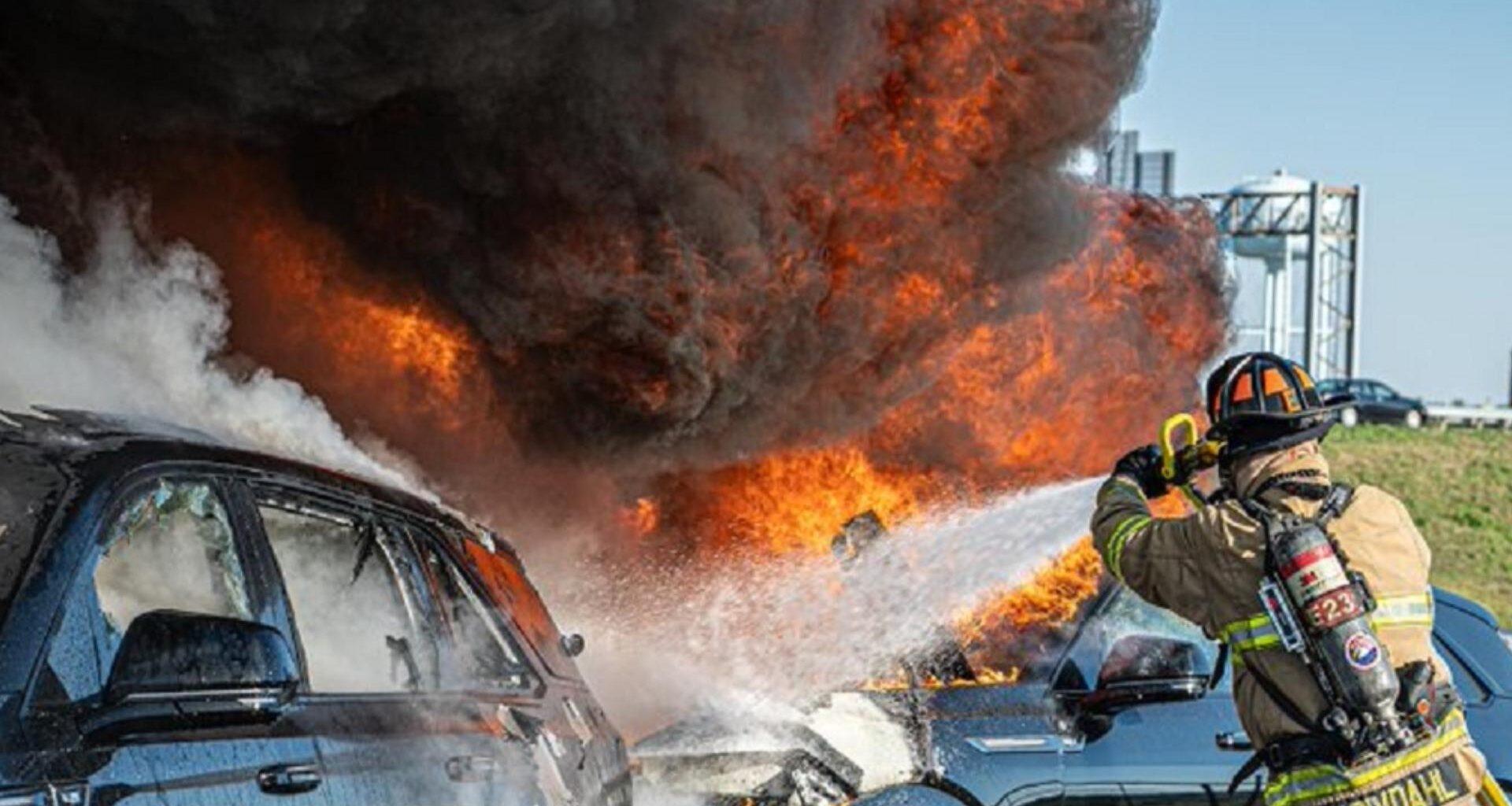 Fort Worth electric vehicle fire burns for 17 hours — raising concerns about toxic smoke, safety