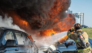 Fort Worth electric vehicle fire burns for 17 hours — raising concerns about toxic smoke, safety