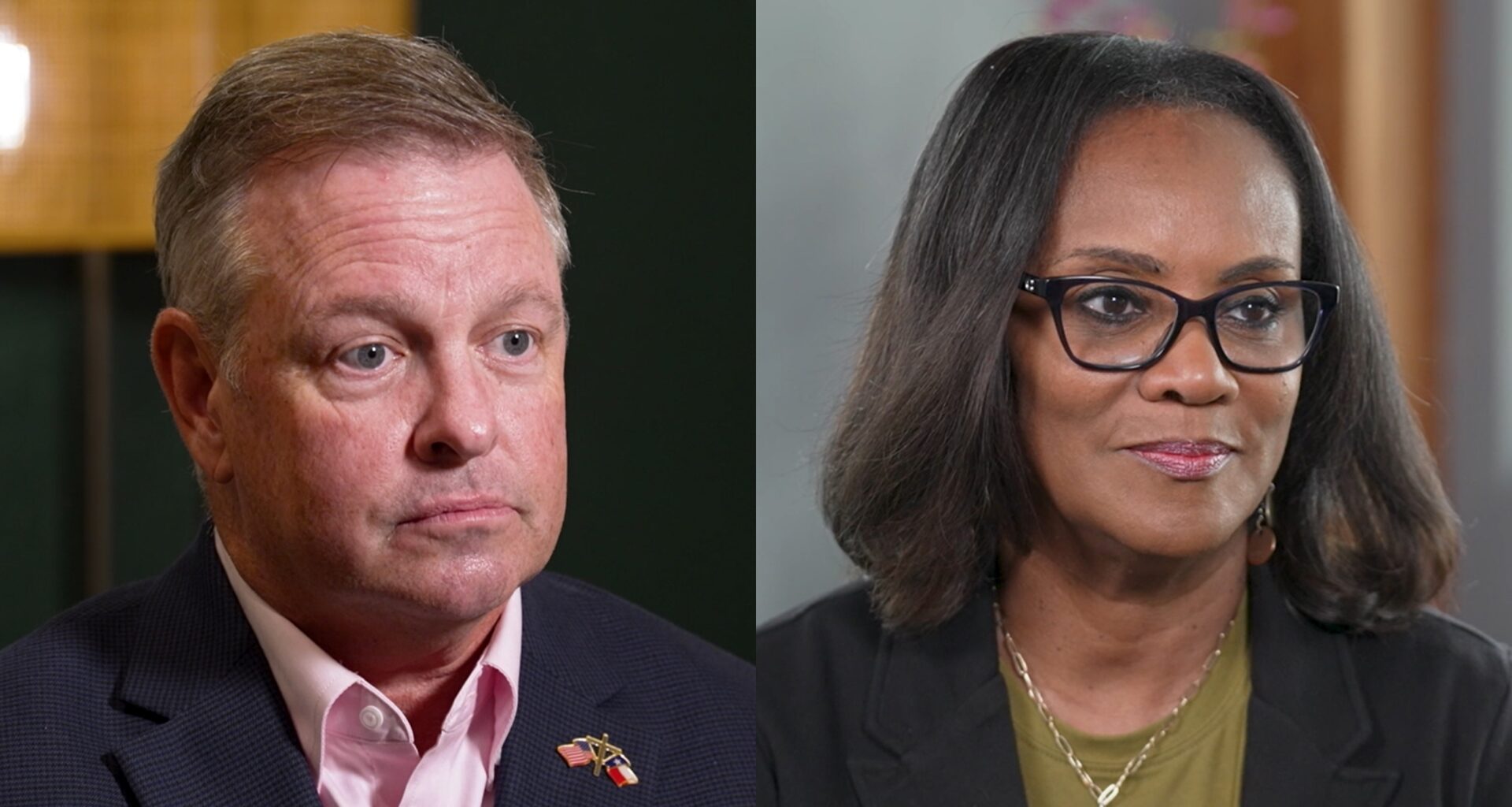 Tarrant County Judge candidates O'Hare, Simmons sit down with WFAA to talk midterm elections