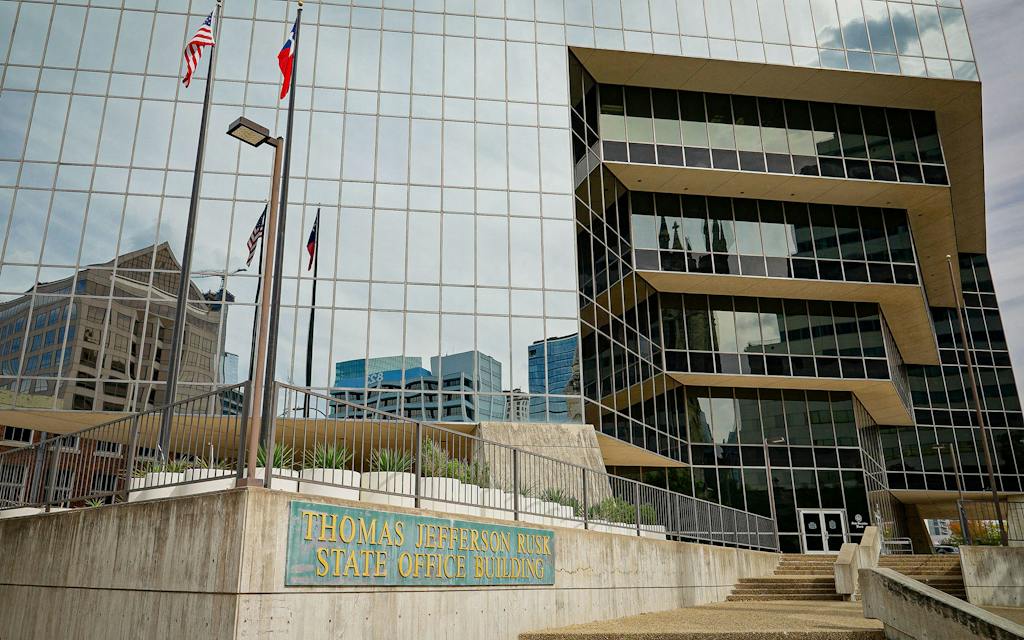 Rusk building in Austin