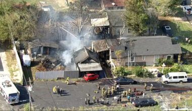 House, 2 sheds catch fire in Fort Worth; 1 person treated at scene, officials say