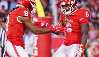 Weigman throws 5 TD passes to lead No. 20 Houston to a 35-32 win over No. 18 Oklahoma State :: WRAL.com