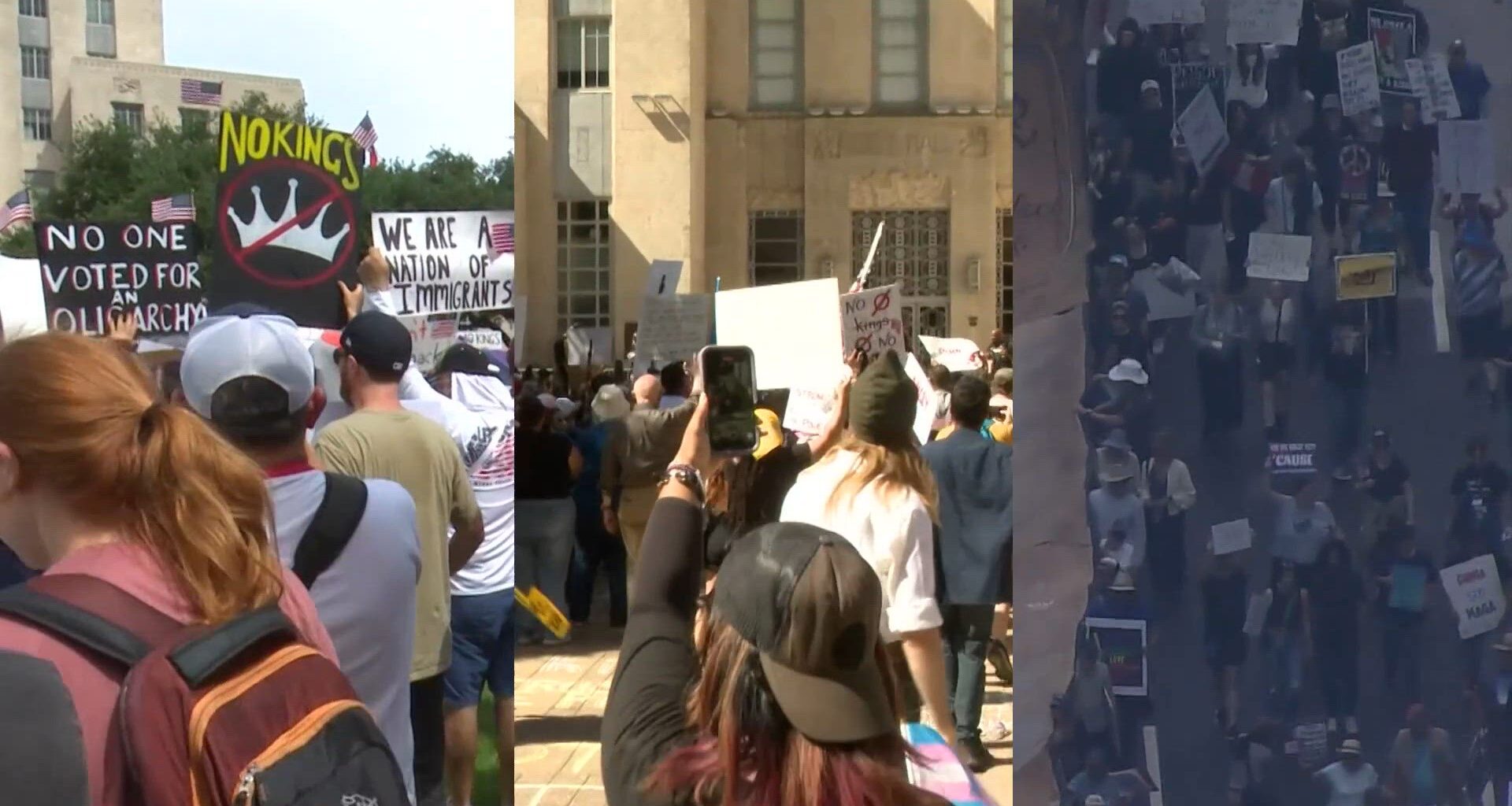 ‘No Kings’ protests planned across Houston-area Saturday as organizers urge people to vote early in upcoming midterm elections