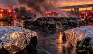 Fort Worth Electric Vehicle Fire Damages 8 Cars [2026]
