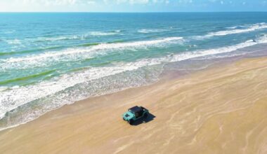 aerial photo of Corpus Christi beach