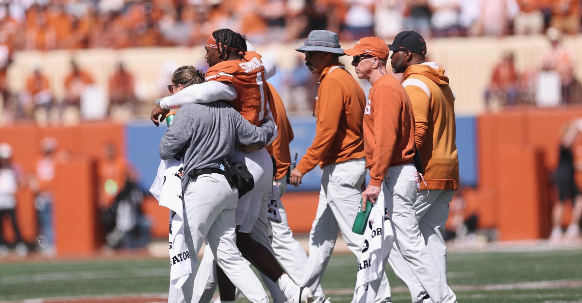 Texas EDGE Colin Simmons suffered lower-leg injury vs. Florida