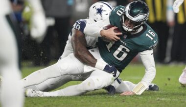 Eagles drop fifth straight in loss to Dallas Cowboys, longest winless streak since 2016