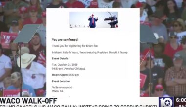 Trump’s planned visit to Waco has been canceled and moved to Corpus Christi