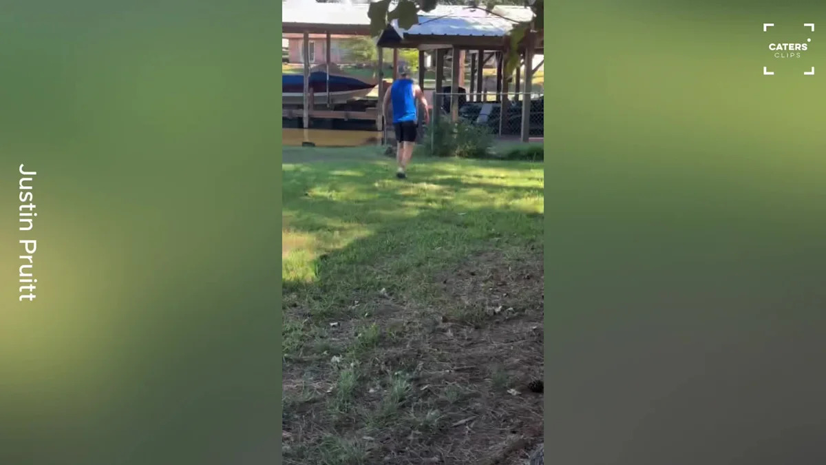 Texas Man Discovers Deer Trapped Outside His Home