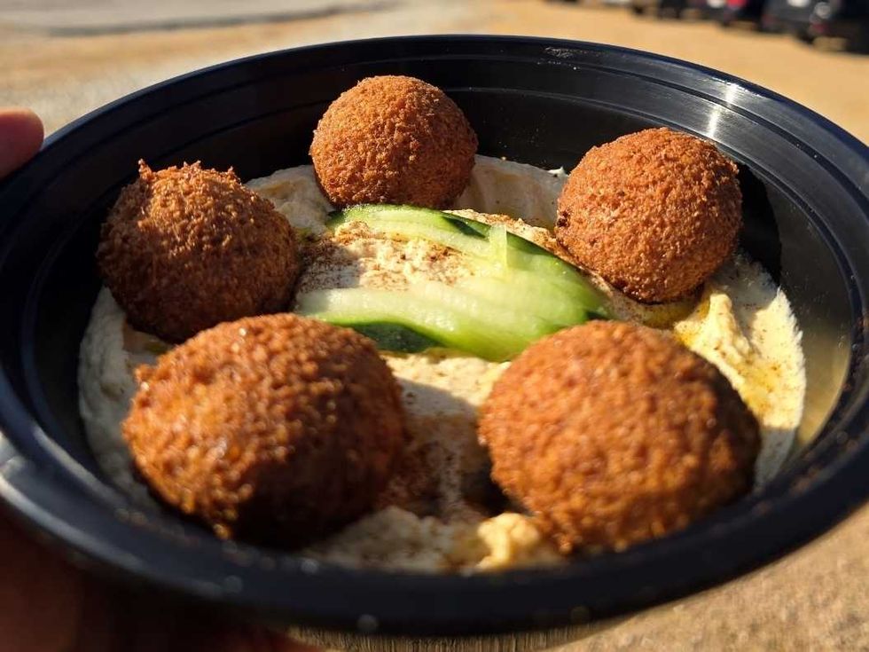 Mini falafel plate by Sosa Mediterranean Foods