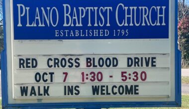 Plano Baptist Church to host American Red Cross Blood Drive