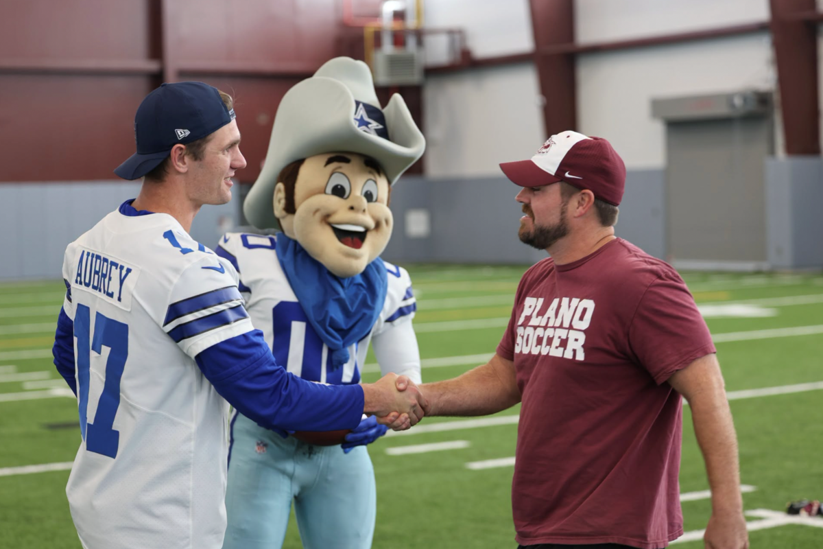 Cowboys Kicker Brandon Aubrey Surprises Plano Coach With $5,000 Grant - Local Profile