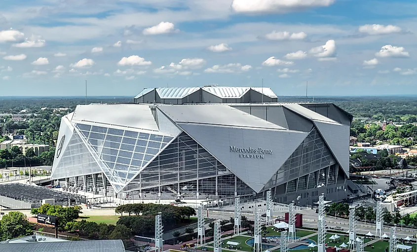 Mercedes-Benz Stadium in Atlanta, Georgia