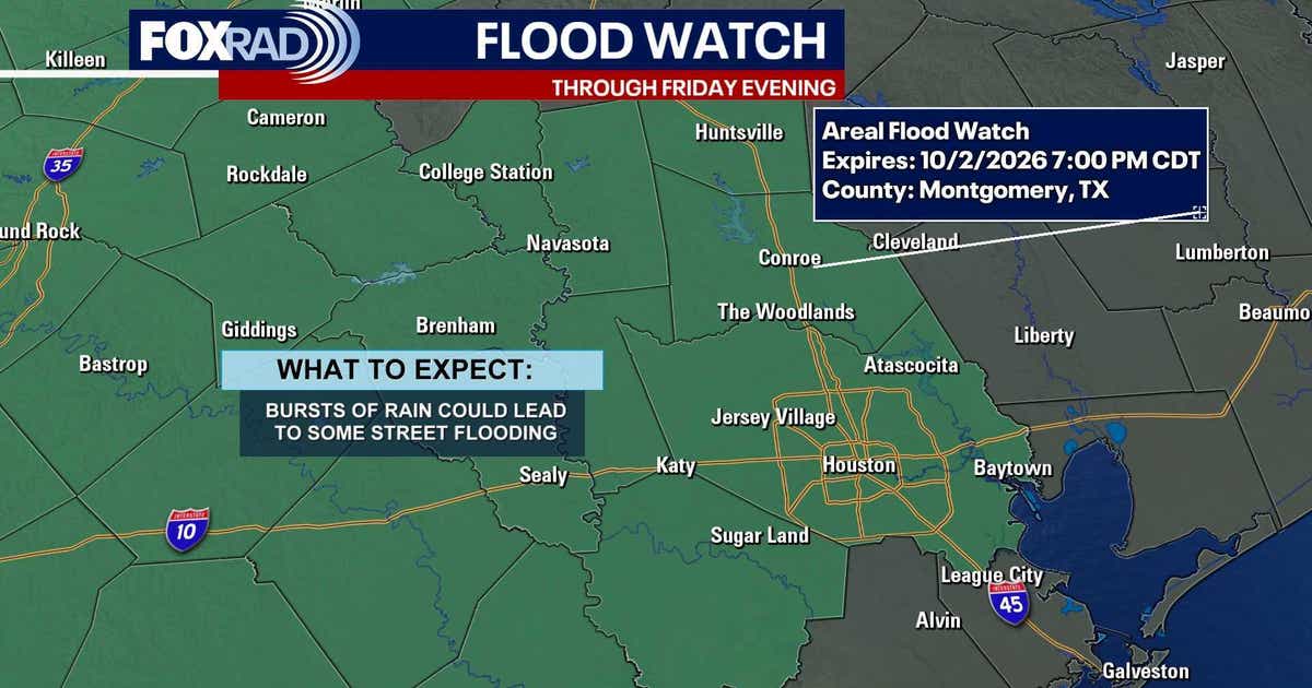 Houston weather: Flood watch in effect through Friday