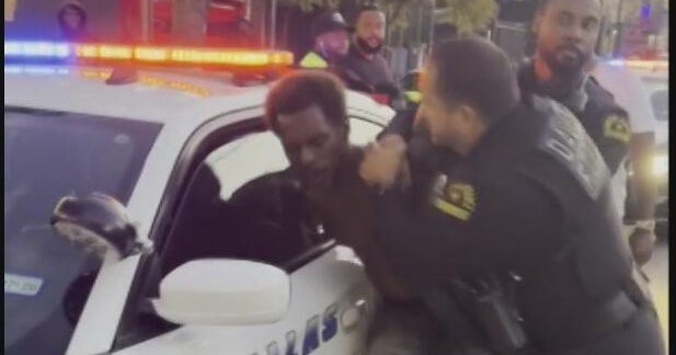 Video of Dallas police officer striking handcuffed suspect draws mixed reactions
