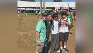 Rep. James Talarico greets voters at ACL Music Festival