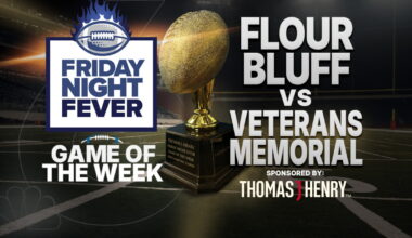 Veterans Memorial's defense clashes with Flour Bluff offense in district affair