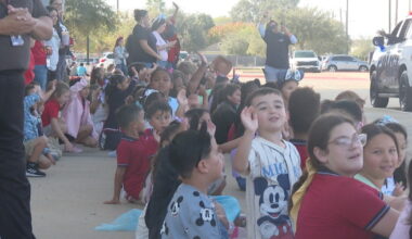First responders parade sirens through Corpus Christi school campus