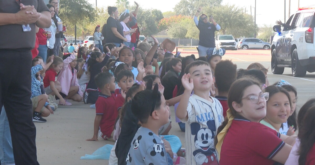 First responders parade sirens through Corpus Christi school campus