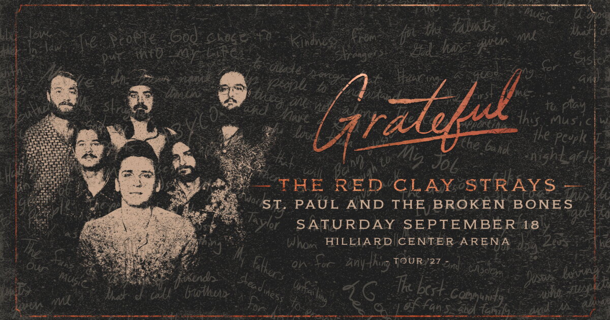 The Red Clay Strays headed to The Hilliard Center in 2027