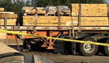Vehicle leaves I-37, hits another vehicle at gas station in fatal crash