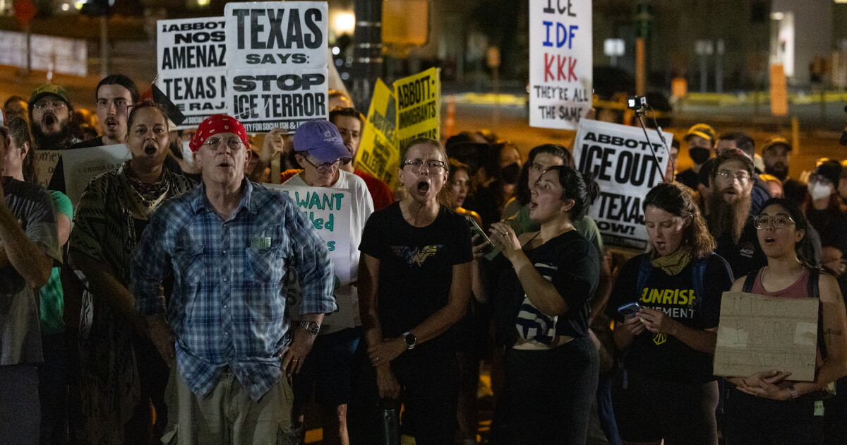 Protesters gather at Texas Capitol after Austin ICE shooting