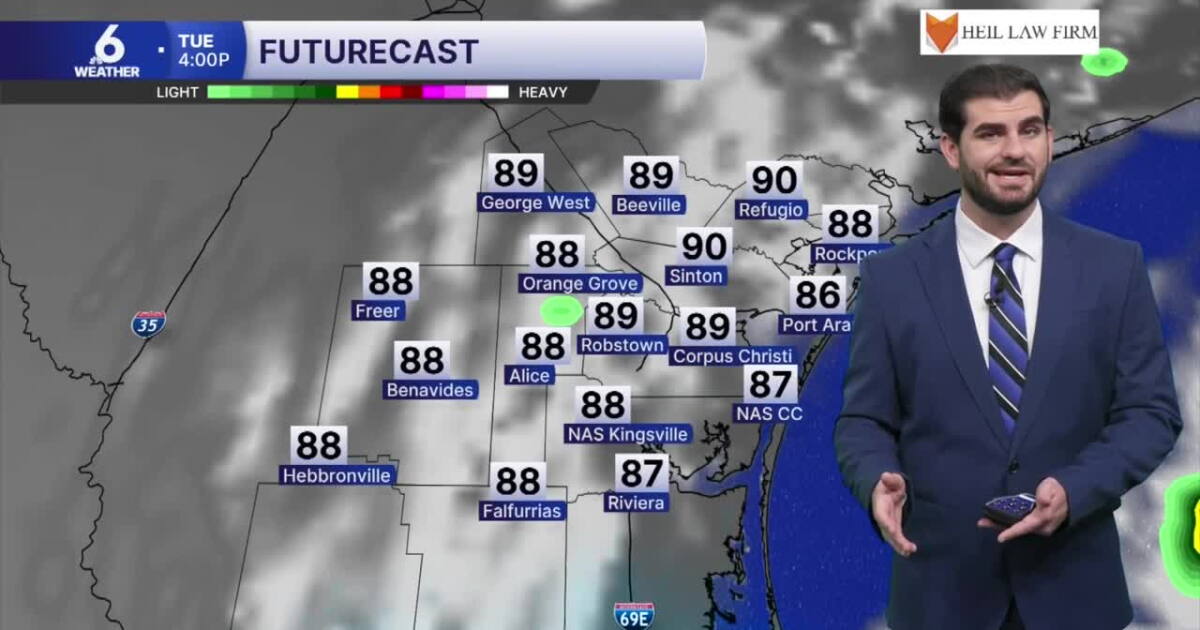 Mostly sunny week ahead for Coastal Bend, with eyes on the tropical development