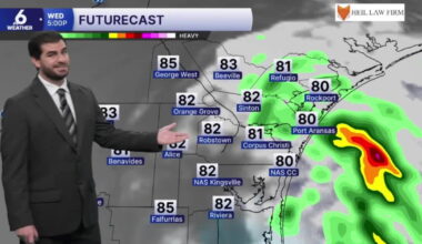 Wednesday Forecast: Isolated showers with more noticeable humidity