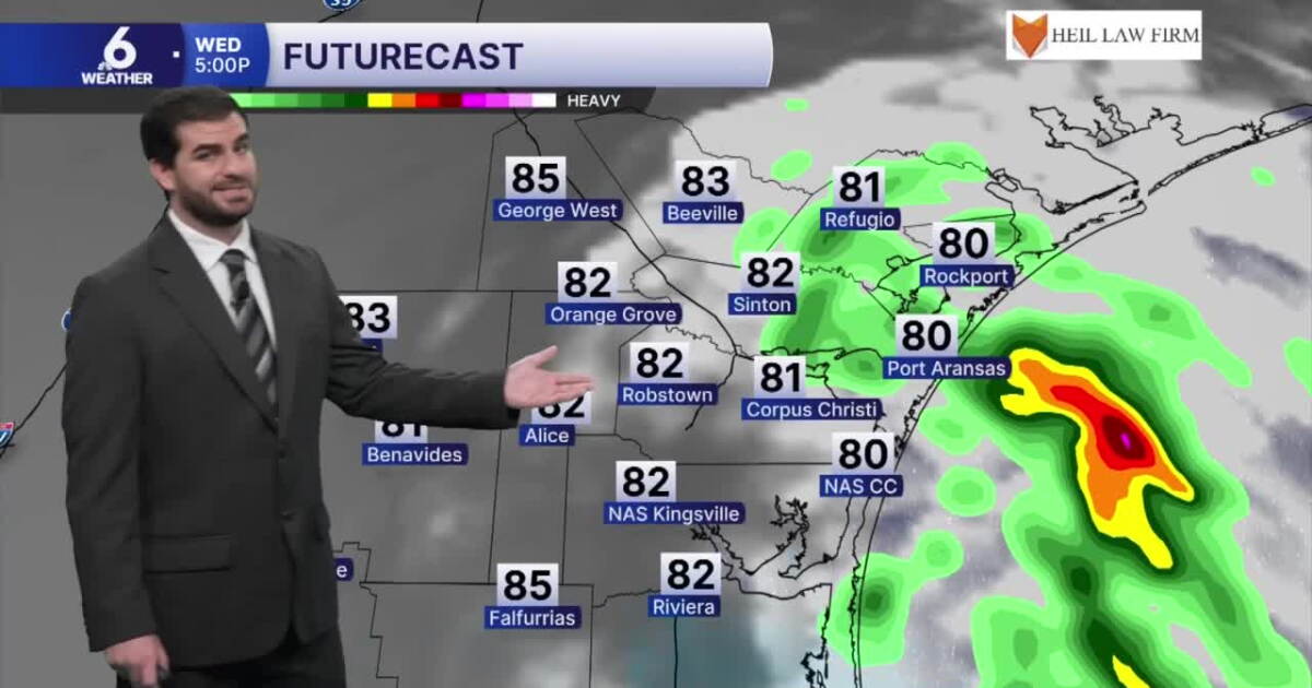 Wednesday Forecast: Isolated showers with more noticeable humidity