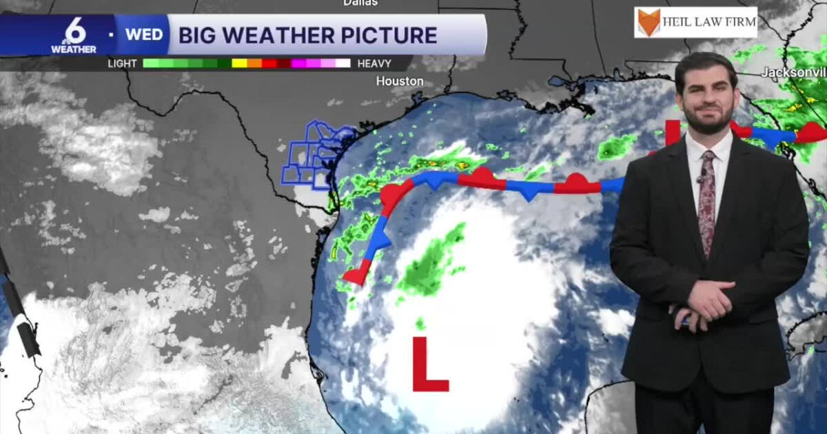 Mostly Sunny skies for the Coastal Bend, with Tropical Storm Isaias in the gulf